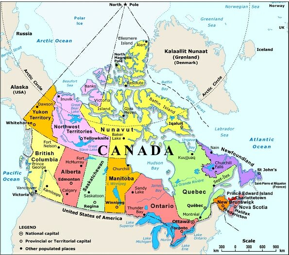 Map of Canada